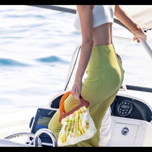 bec and bridge plisse midi skirt